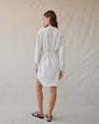Bella DahlLong Sleeve Belted Mini Dress - Ivory StoneDresses