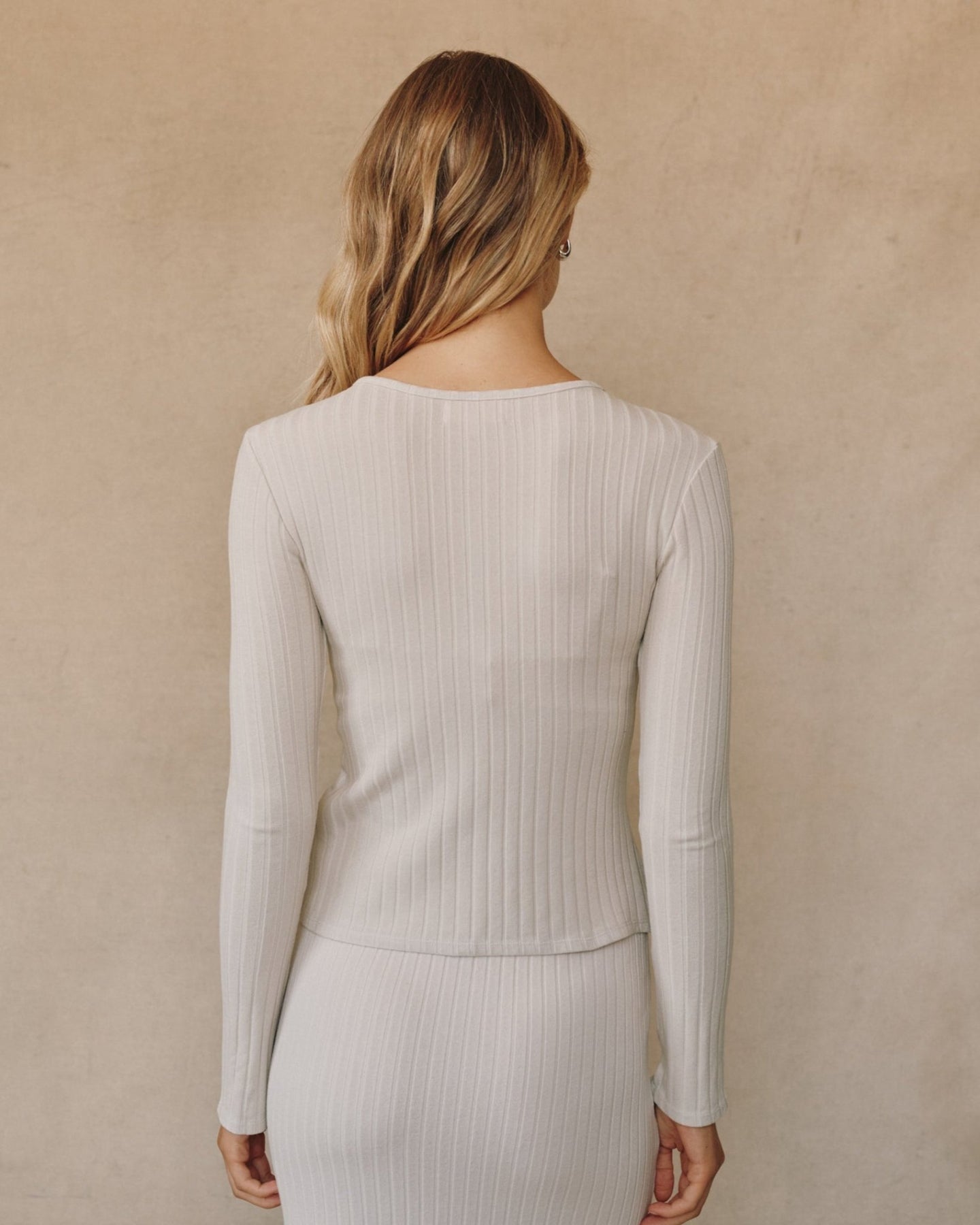 Bella DahlLong Sleeve Cardigan - Moon StoneTops