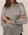 Bella DahlLong Sleeve Clean Button Down Shirt - MoonTops