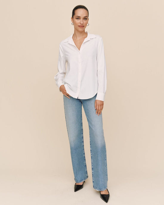 Bella Dahl Long Sleeve Clean Shirt - White
