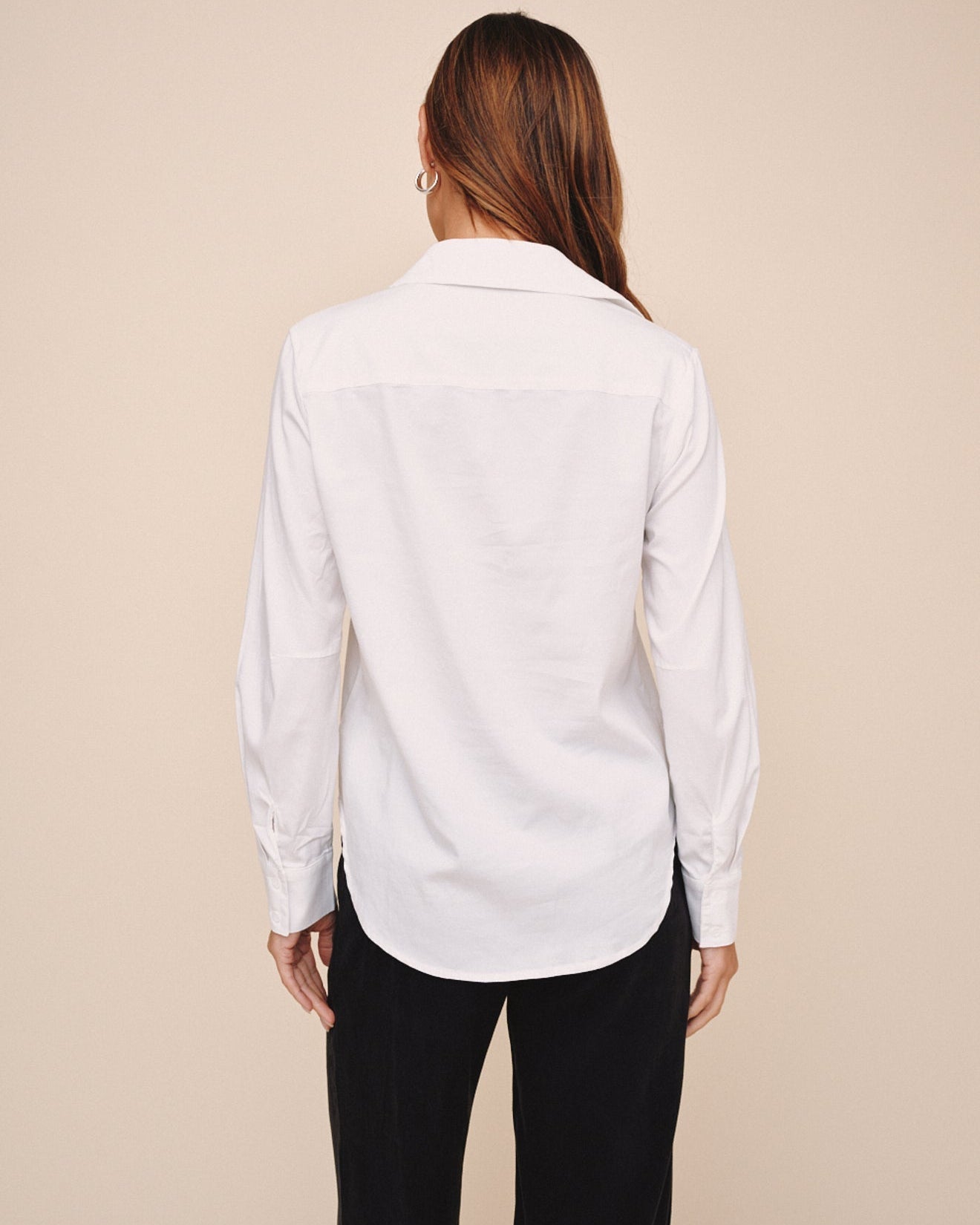 Bella DahlLong Sleeve Clean Shirt - WhiteTops