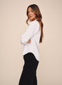 Bella DahlLong Sleeve Clean Shirt - WhiteTops