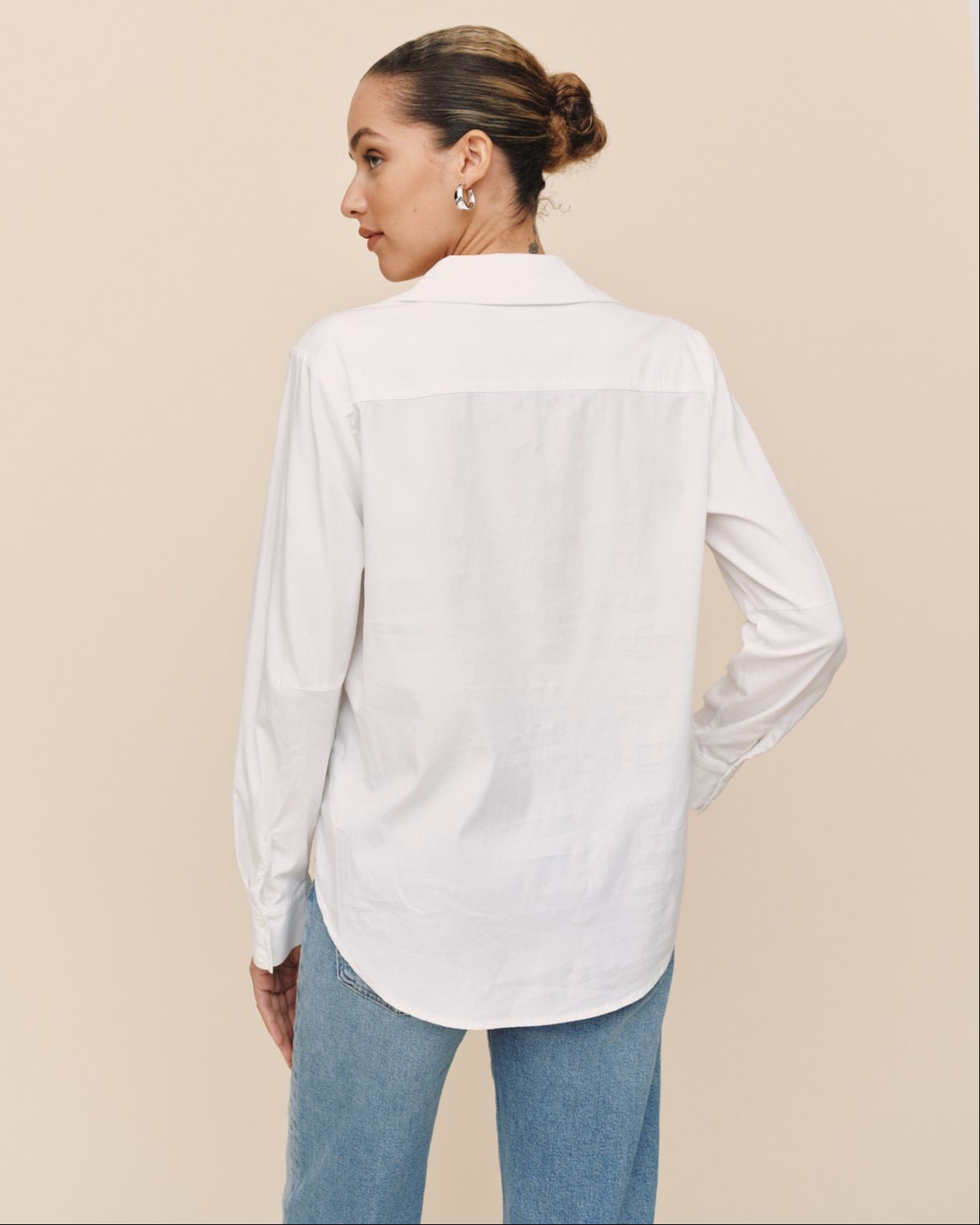 Bella DahlLong Sleeve Clean Shirt - WhiteTops