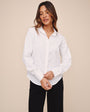 Bella DahlLong Sleeve Clean Shirt - WhiteTops