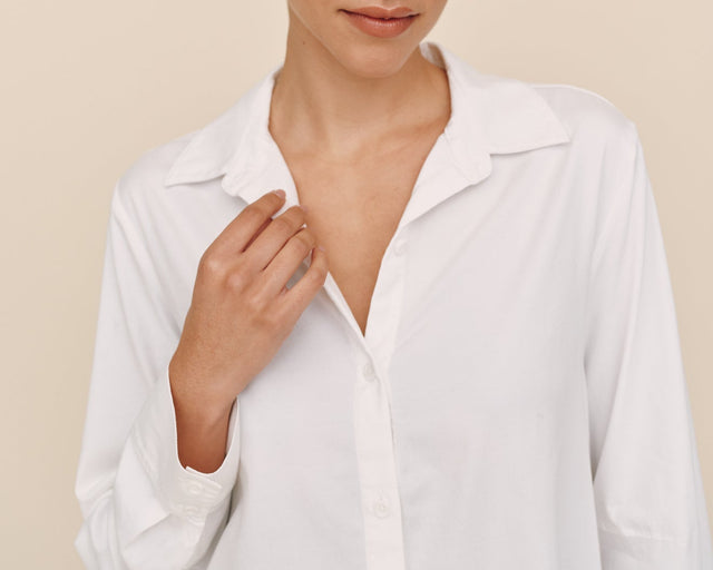 Bella DahlLong Sleeve Clean Shirt - WhiteTops