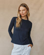 Bella DahlLong Sleeve Crew Tee - Endless SeaTops