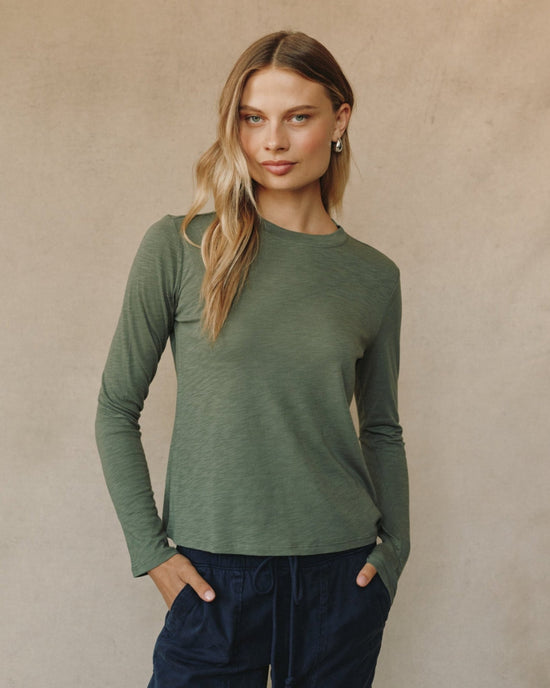Bella Dahl Long Sleeve Crew Tee - Fernwood