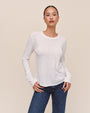 Bella DahlLong Sleeve Crew Tee - WhiteTops