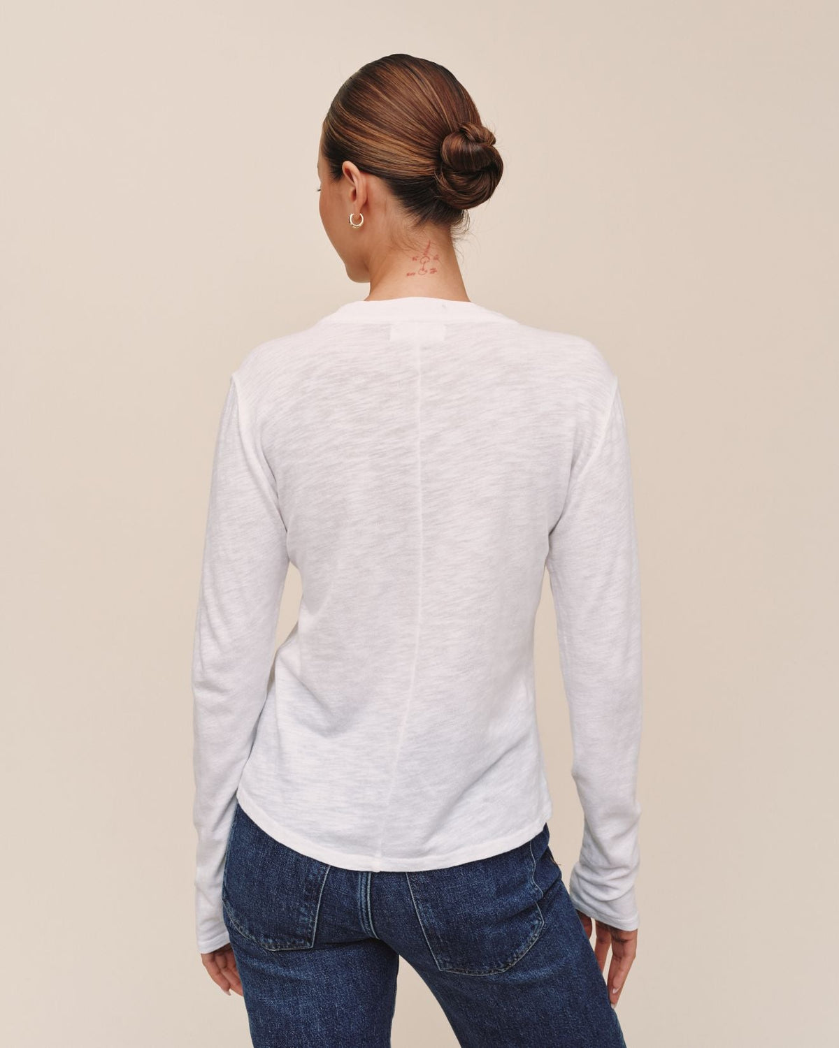 Bella DahlLong Sleeve Crew Tee - WhiteTops
