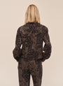 Bella DahlLong Sleeve Crop Pocket Shirt - Ditsy Camo PrintTops