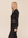Bella DahlLong Sleeve Crop Shirt - Floral Border PrintTops