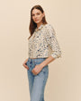 Bella DahlLong Sleeve Crop Shirt - Golden Meadow PrintTops