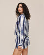 Bella DahlLong Sleeve Crop Shirt - Painted Tides StripeTops
