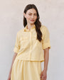 Bella DahlLong Sleeve Crop Utility Shirt - Sunbeam YellowTops