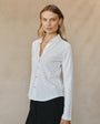 Bella DahlLong Sleeve Knit Button Down - WhiteTops