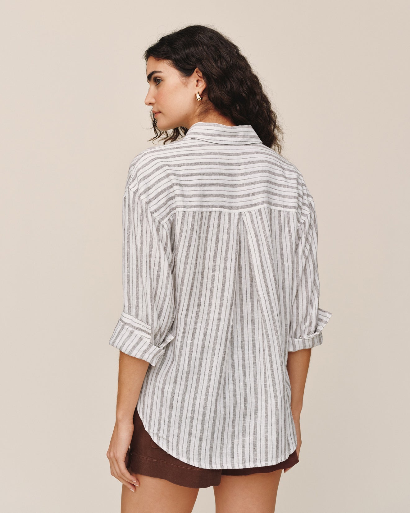 Long Sleeve Oversize Pocket shirt - Driftwood Stripe – Bella Dahl