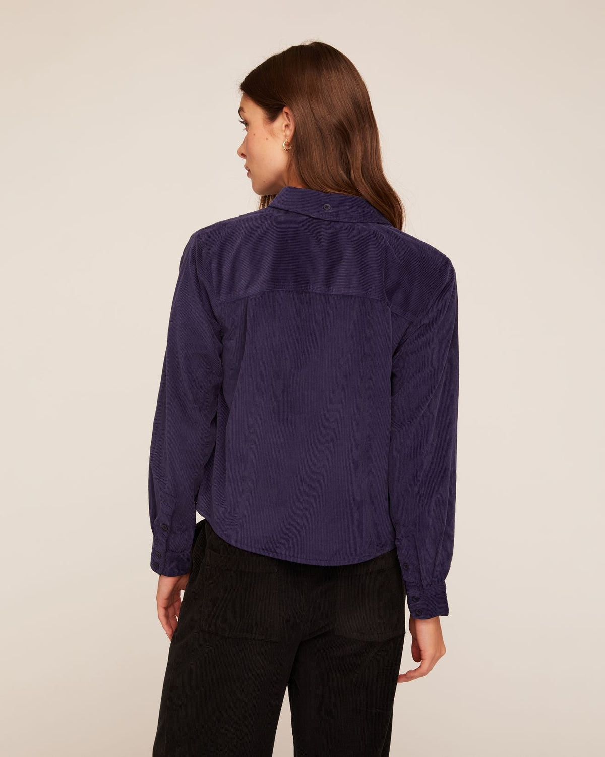 Bella DahlLong Sleeve Patch Pocket Work Shirt - TwilightTops