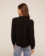Bella DahlLong Sleeve Pintuck Blouse - BlackTops