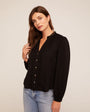 Bella DahlLong Sleeve Pintuck Blouse - BlackTops