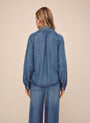 Bella DahlLong Sleeve Raglan Pullover - Shadow Blue WashTops
