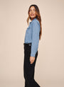 Bella DahlLong Sleeve Seamed Shirt - Indigo Harbor WashTops