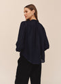 Bella DahlLong Sleeve Shirred Pullover - TwilightTops