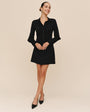 Bella DahlLong Sleeve Shirred Shirt Dress - BlackDresses