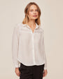 Bella DahlLong Sleeve Shirt With Lace Inset - IvoryTops