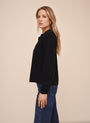 Bella DahlLong Sleeve Wide Placket Pullover - Vintage BlackTops