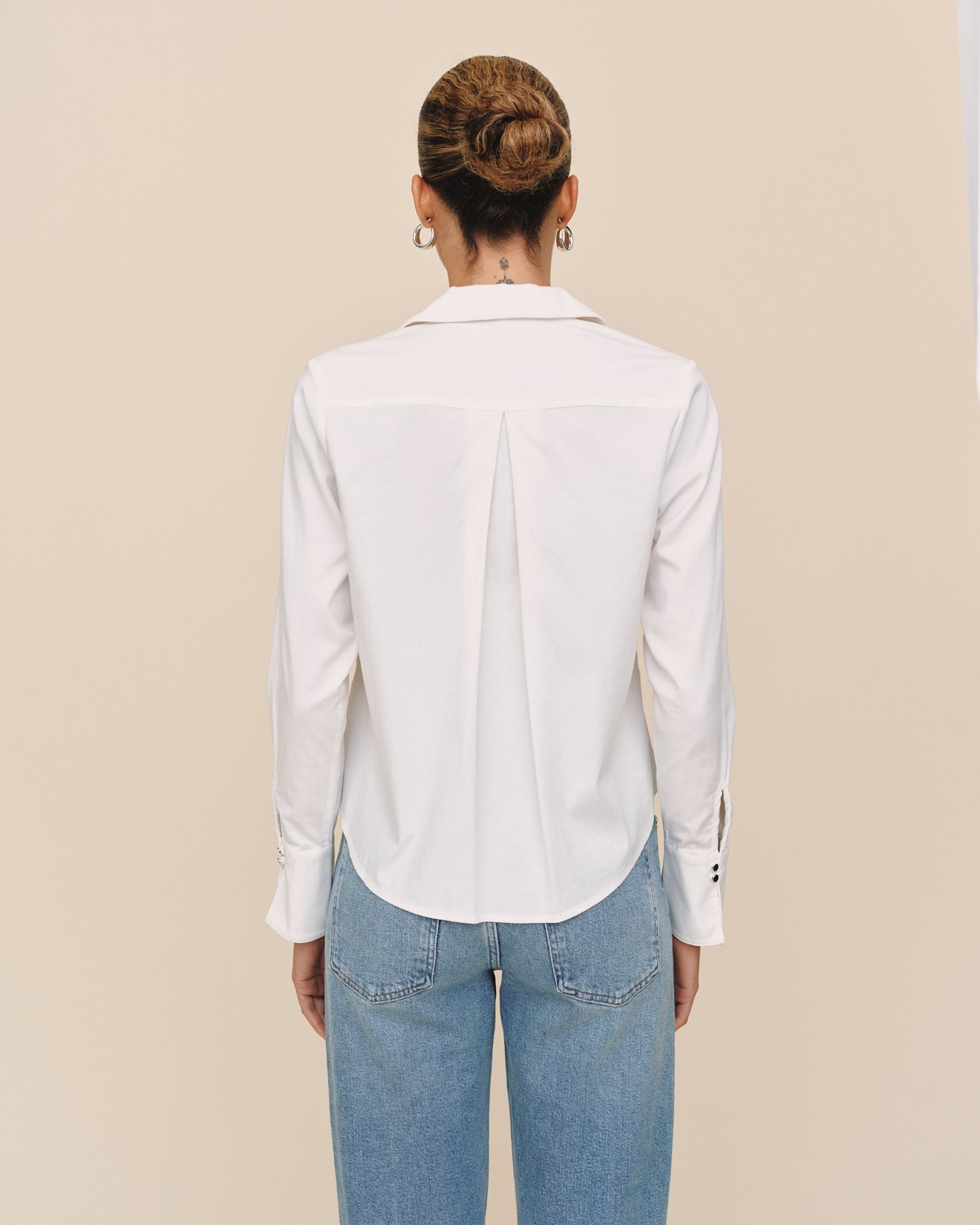Bella DahlLong Sleeve Zip Front Shirt - WhiteTops