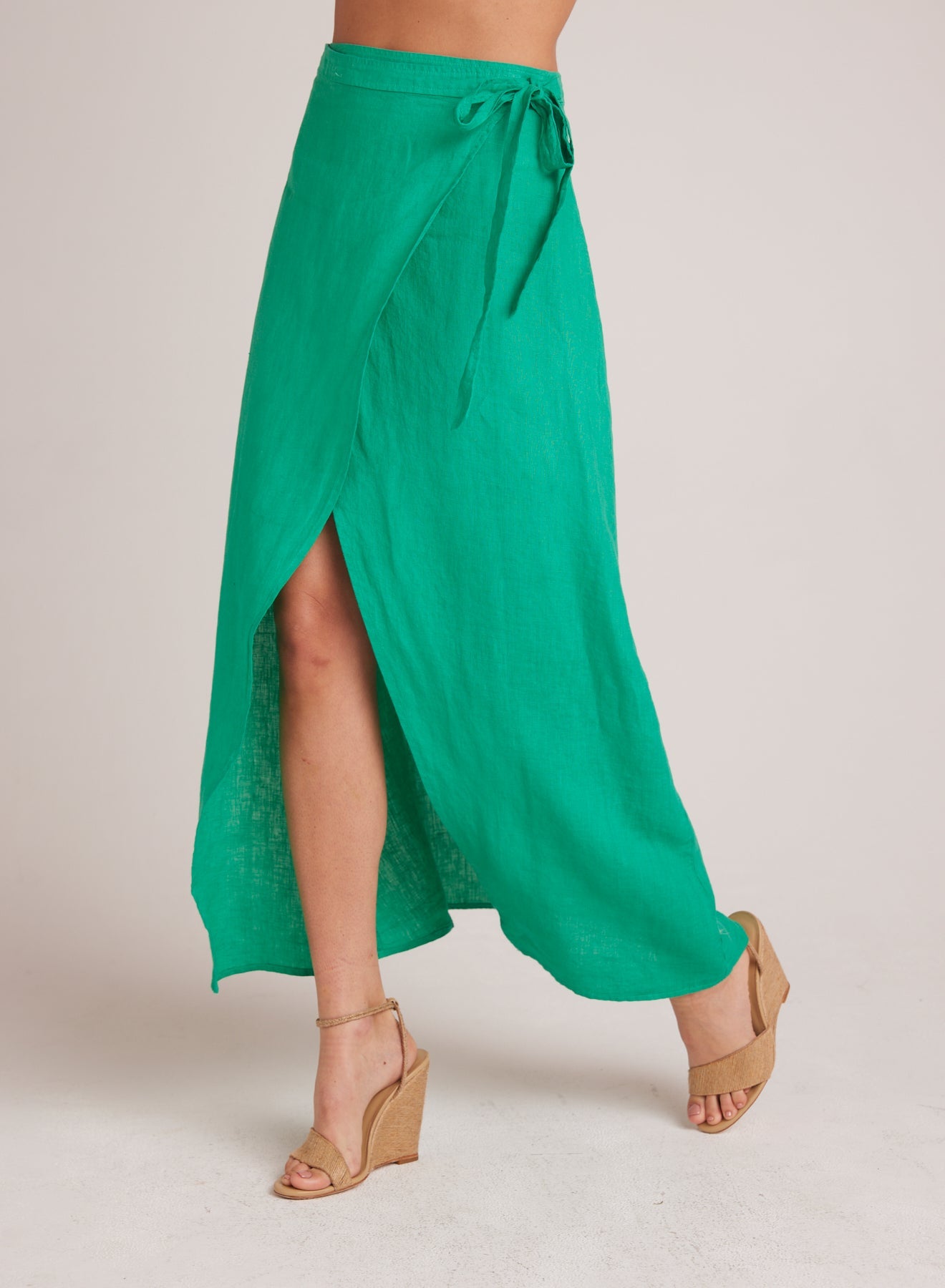 Bella DahlMaxi Wrap Skirt - Tropical GreenBottoms