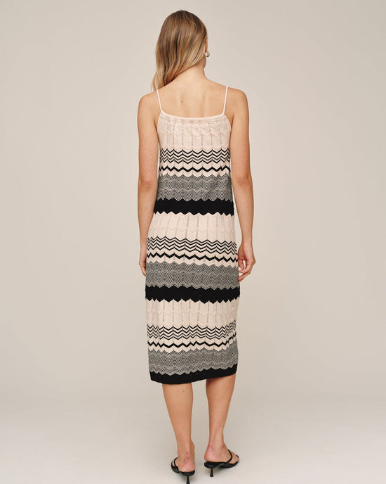 Bella Dahl Midi Knit Dress - Summer Chevron View 2