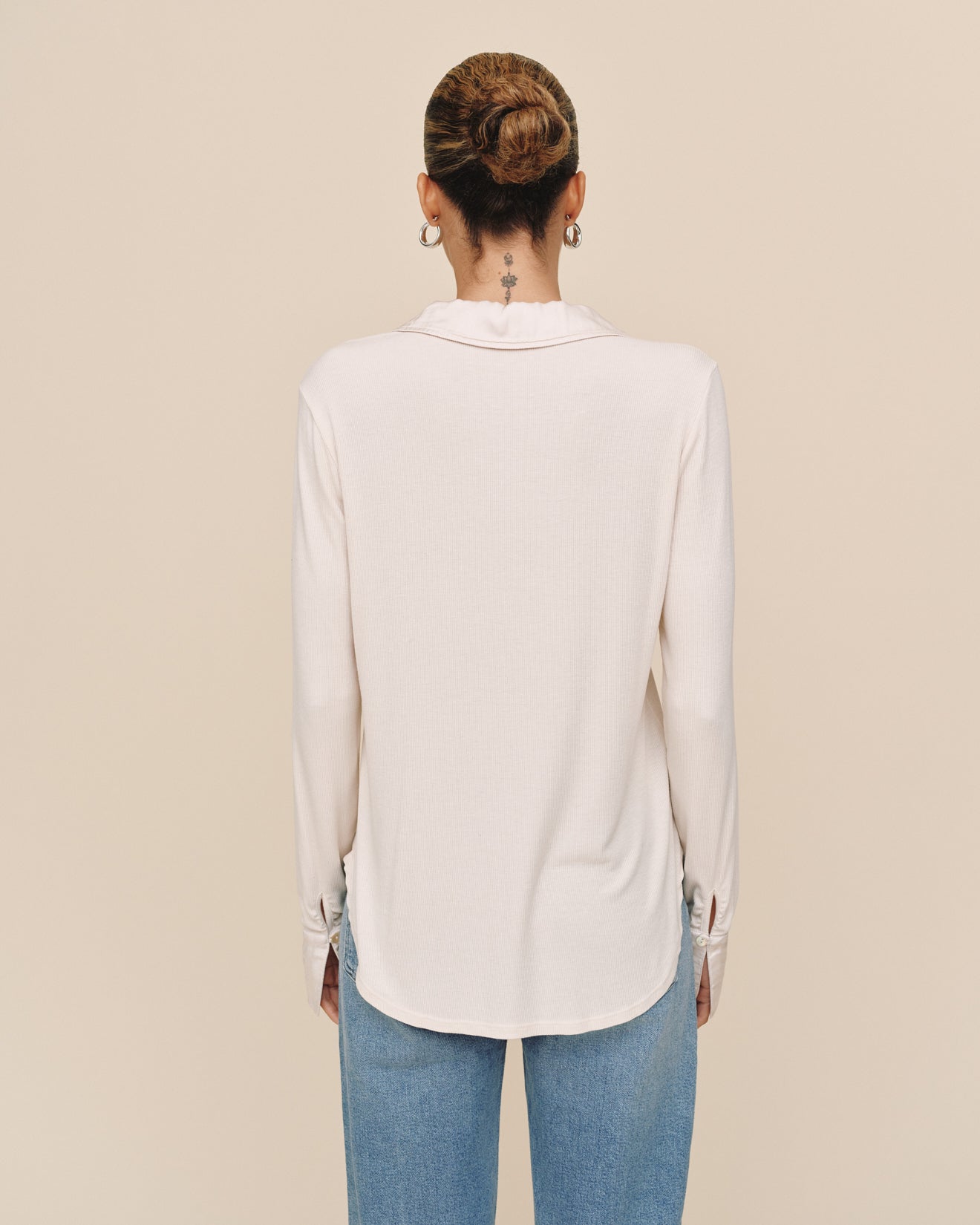 Bella DahlMixed Button Down - Winter WhiteTops