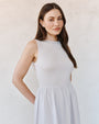 Bella DahlMixed Crew Neck Midi Dress - Faded LilacDresses