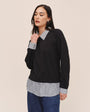 Bella DahlMixed Layered Sweater - Vintage BlackSweaters