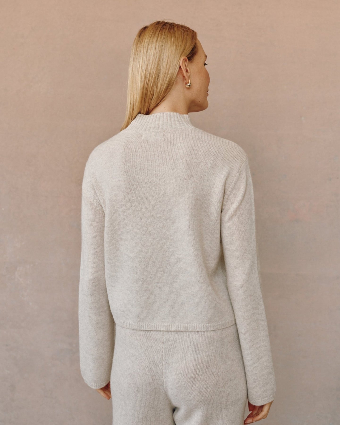 Bella DahlMock Neck Sweater - Ivory OatSweaters