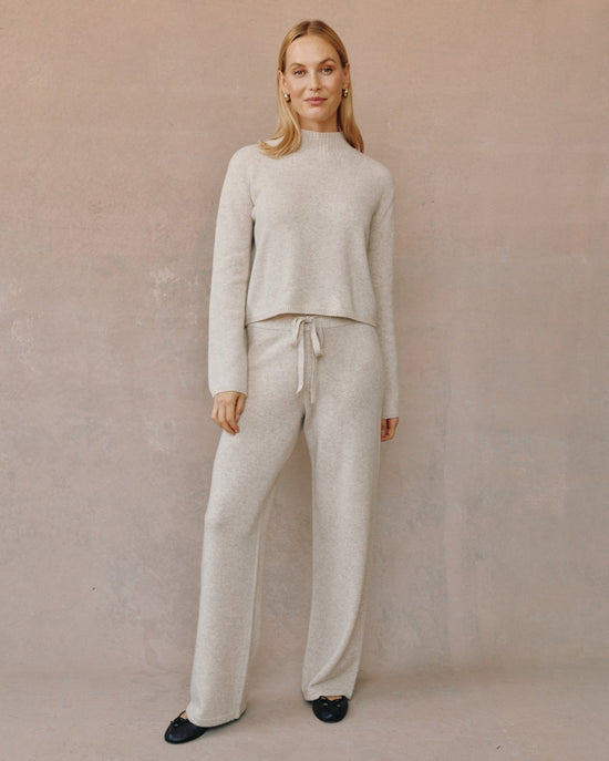 Bella Dahl Mock Neck Sweater - Ivory Oat View 2