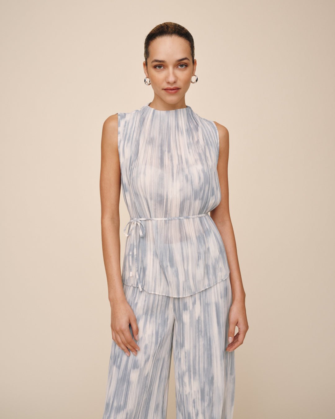 Bella DahlMock Neck Top - Painted SnowfallTops