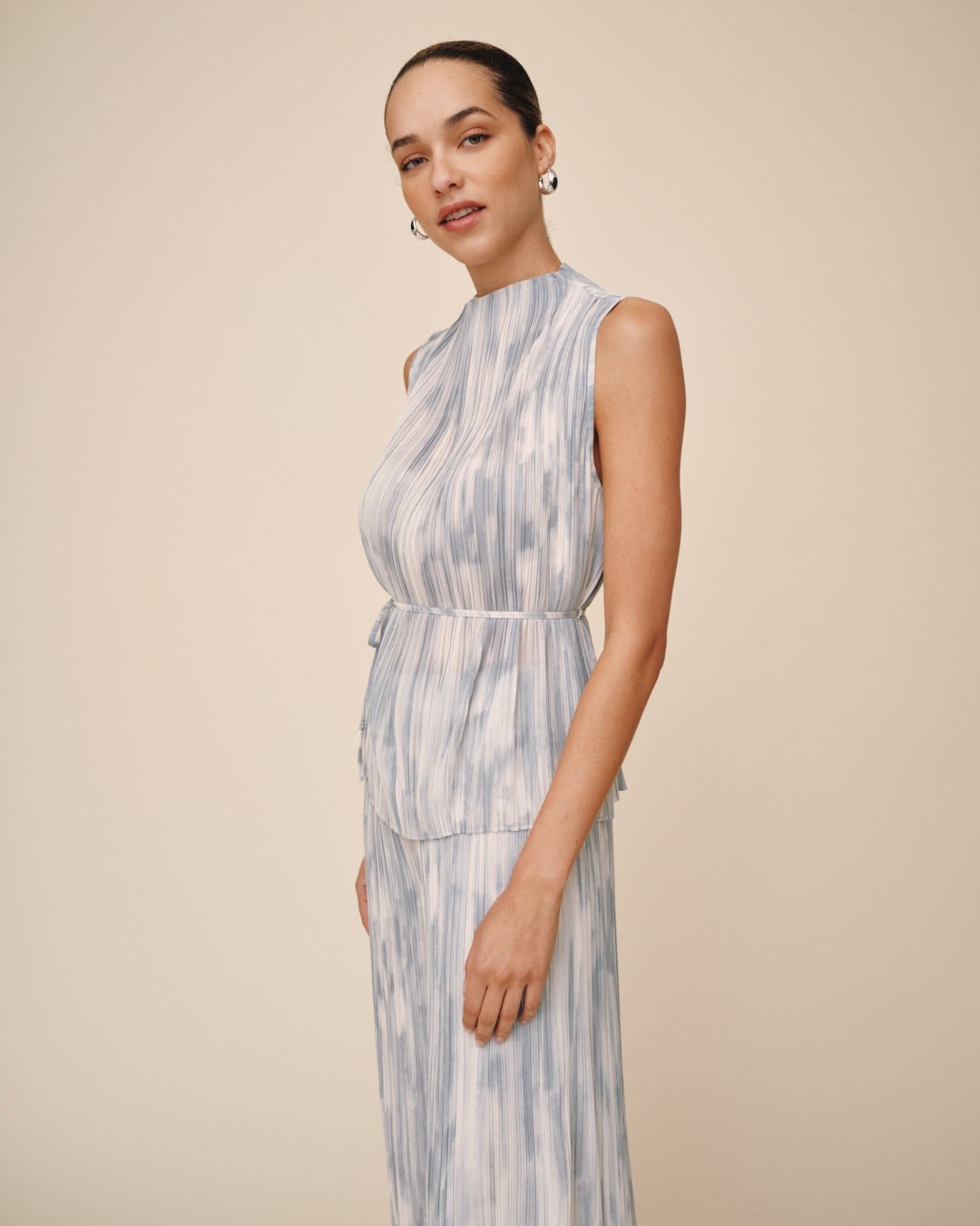 Bella DahlMock Neck Top - Painted SnowfallTops