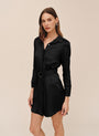 Bella DahlMulti Stitch Belted Mini Dress - BlackDresses