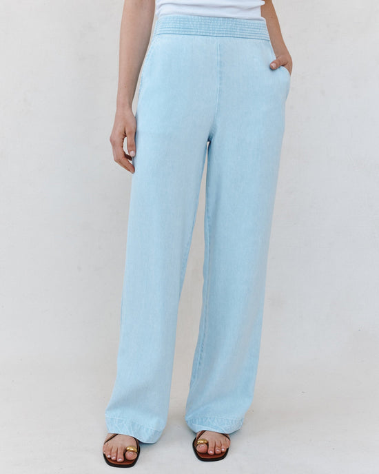 Bella Dahl Multi Stitch Catalina Pant - Coastal Fade Wash