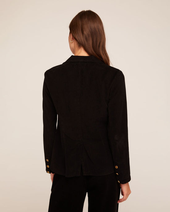 Bella Dahl Notch Collar Long Line Blazer - Black View 2