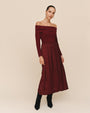 Bella DahlOff Shoulder Dress - Cabernet RedDresses