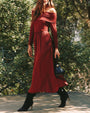Bella DahlOff Shoulder Dress - Cabernet RedDresses