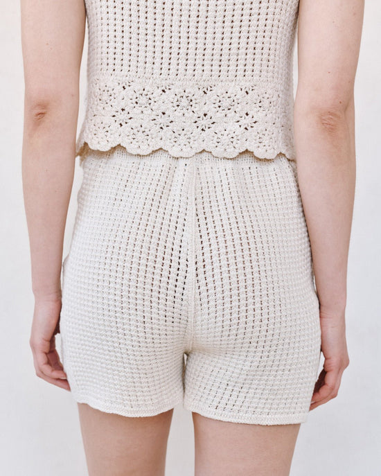 Bella Dahl Open Crochet Short - Flower Bloom View 2