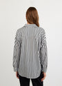 Bella DahlOversized Button Down - Vintage Black StripeTops