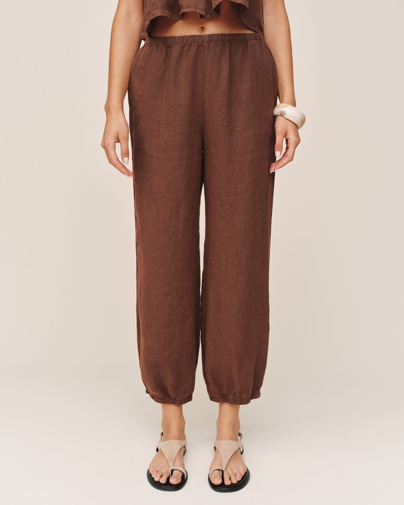 Bella DahlOversized Femme Jogger - Sea Glass BrownJoggers
