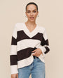 Bella DahlOversized V Neck Sweater - Frost and FawnSweaters