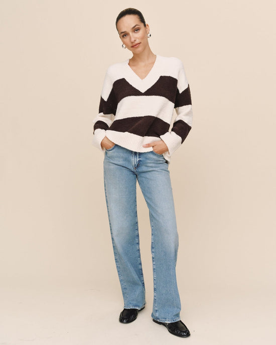 Bella Dahl Oversized V Neck Sweater - Frost and Fawn View 2