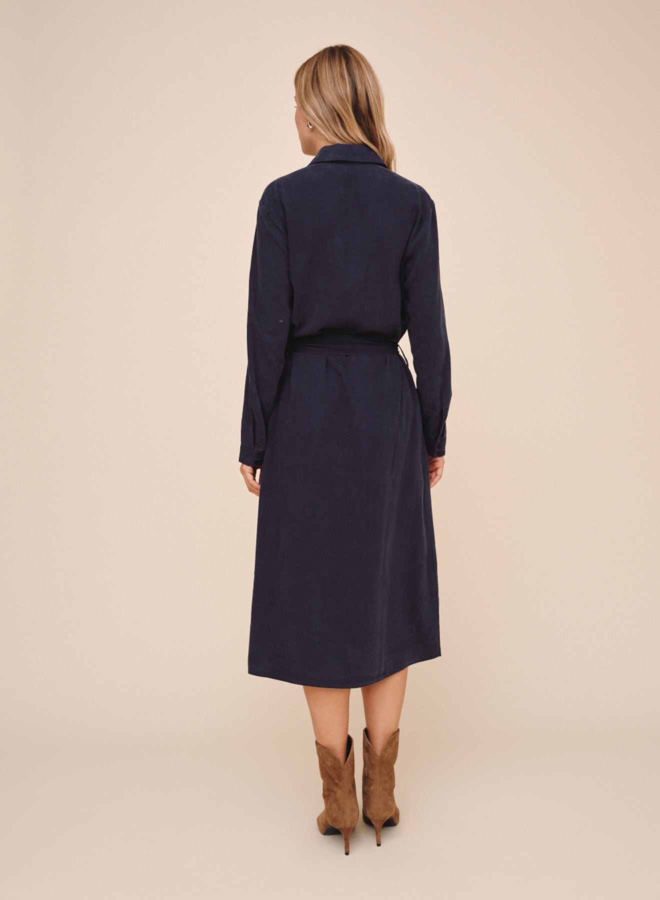Bella DahlPatch Pocket Maxi Shirt Dress - Endless SeaDresses